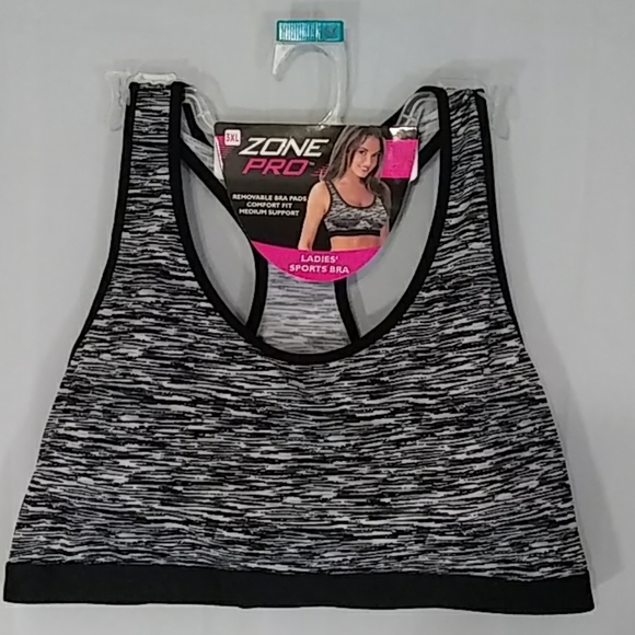 Zone Pro | Intimates & Sleepwear | Zone Pro Sports Bra Sz 3 X Nwt ...